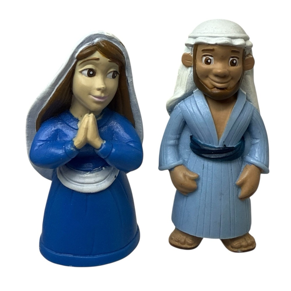 Children Christmas Nativity Play Set Bible Tales of Glory‎ Figures Mary Joseph